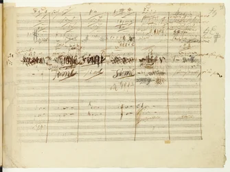 &39;Vitória de Wellington, op. 91 &39;, página 36, composta por Ludwig van Beethoven (1770-1827)